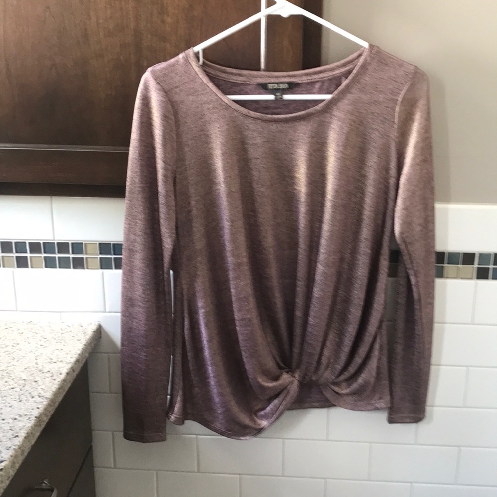 Dressy tie front top.